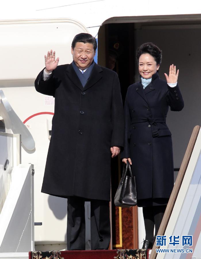 習近平抵達莫斯科開始對俄羅斯進行國事訪問